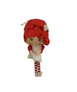 1970&#39;s Girl Doll Christmas Ornament Bayersdorfer Red &amp; White Japan  - £9.39 GBP