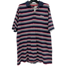Fubu polo shirt XL vintage striped mens 90&#39;s streetwear hip hop attached... - £27.69 GBP