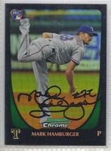 Mark Hamburger Signed Autographed Card 2011 Bowman Draft Refractor - $9.41