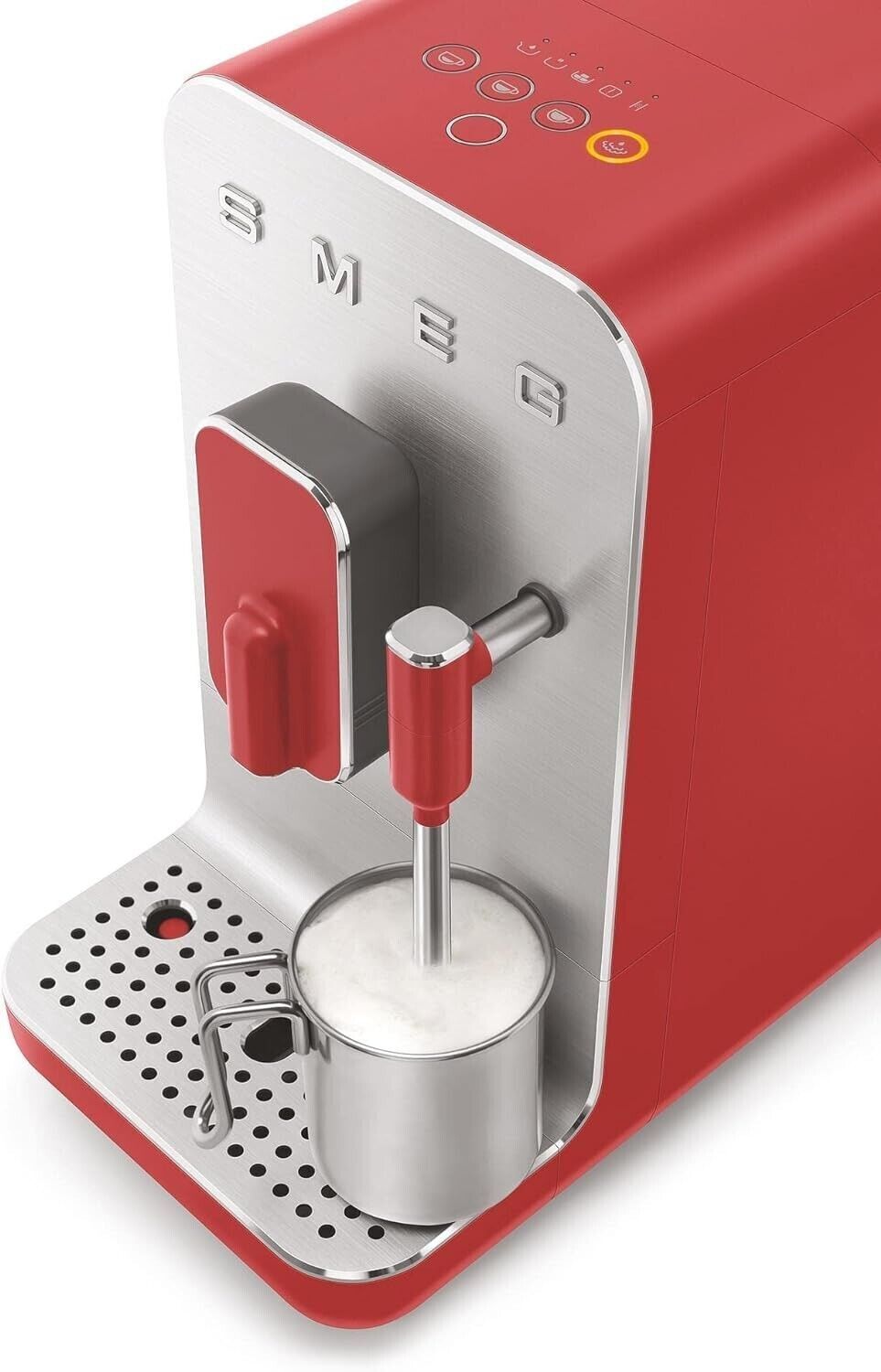 Smeg Compact Automatic Coffee Maker with Steam Function Matte Red, with ... - $1,877.34