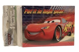NEW Hallmark Disney Cars 8 Put it in high gear Invitations 8 Thank You cards s16 - £7.85 GBP