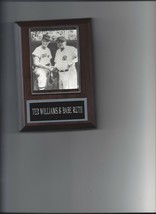Ted Williams & Babe Ruth Plaque Baseball Boston Red Sox New York Yankees Ny Hof - $3.95