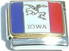 Iowa State Flag Italian Charm - £7.08 GBP