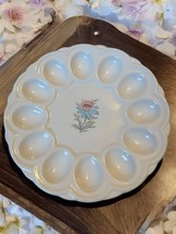 Vintage Steubenville Pottery Deviled Egg Platter Easter MCM 9&quot; - $19.76