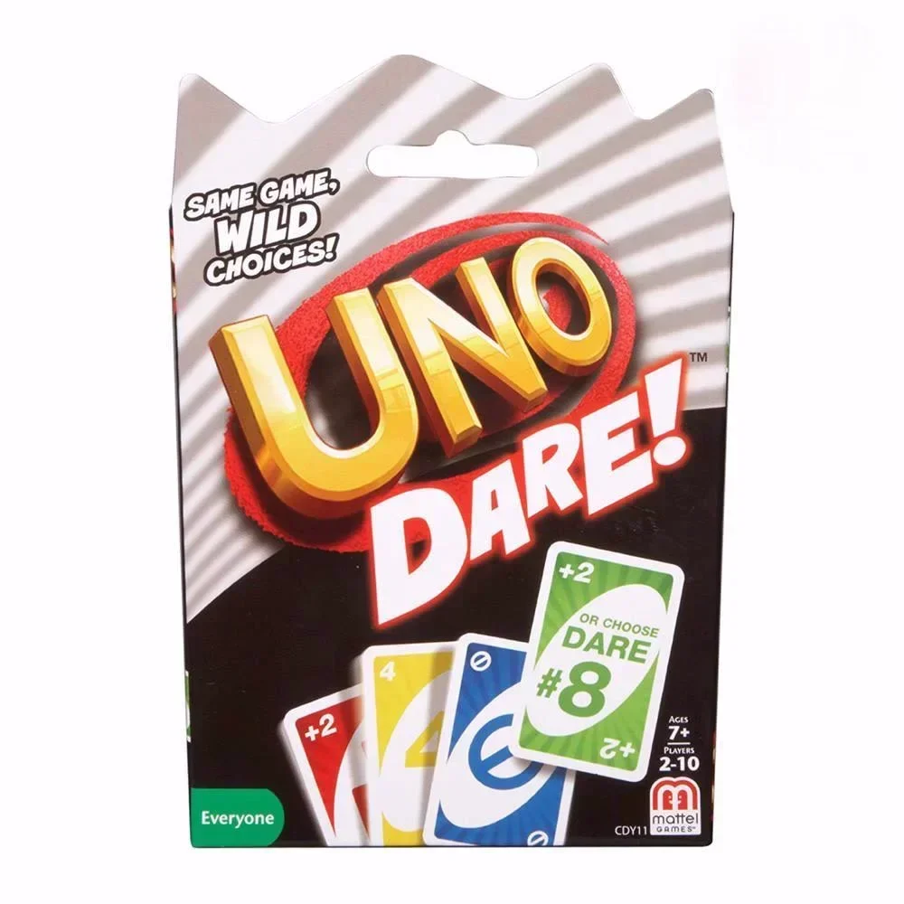 Games UNO DARE! Family Funny Entertainment Board Game Fun Playing Cards Kids - £8.40 GBP+