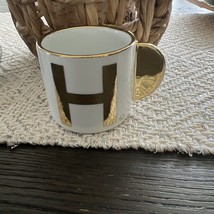 West Elm Monogram Espresso Mugs - Wide H - $15.80