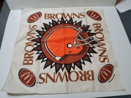 Vintage 1999 Cleveland Browns Mcdonalds Promotional Bandana Handkerchief... - £16.07 GBP