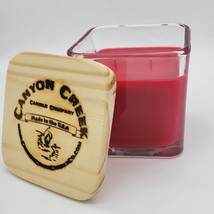 New Canyon Creek Candle Company 14oz Cube Jar A Cozy Christmas Eve Scented - £22.66 GBP