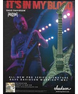 Revocation Dave Davidson Signature Warrior WR7 Jackson guitar 2018 ad pr... - $4.50