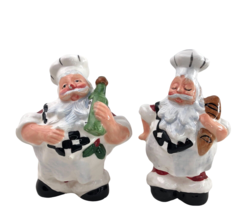 WCL 5&quot; Fat Chef Ceramic Salt And Pepper Shakers Vintage - £15.79 GBP