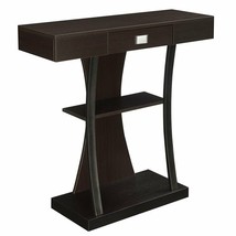 Convenience Concepts Newport Harri Console Table in Espresso Wood Finish - £142.78 GBP
