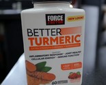 Force Factor BETTER TURMERIC Extra Strength 60 Citrus Splash CHEWS 10/14... - £15.45 GBP