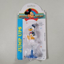 Disney Mickey &amp; Friends Jump Ups Donald Duck Figure Toy Vintage Sealed - £9.31 GBP