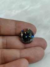 14.15Ct Dark Blue Colour Real Moissanite 15.90mm Certified Wholesale for Jewelry - £81.45 GBP