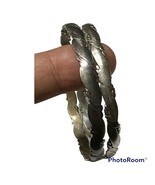 Vintage Sterling silver 925 lot Designs Bracelets 2 pcs lot - $3,203.84 MXN