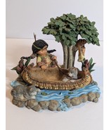 Enesco-Friends of the Feather - Light &amp; Figurine lot Eskimo&#39;s- Wolves SO... - $753.89 MXN