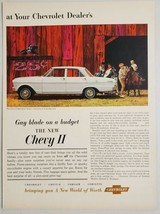 1962 Print Ad Chevy II 300 4-Door Sedan Chevrolet by Barn &amp; Horses - £14.07 GBP