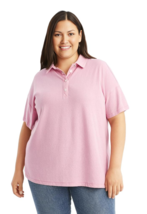 Style &amp; Co Pink Polo Top Size Large - $18.31