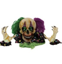Animated Talking Groundbreaker Skeleton Clown Prop Touch Activated Light... - $142.56