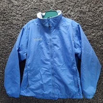 Columbia Jacket Women Large Blue Full Zip Pockets Fleece Lined Outerwear... - $15.23