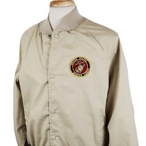 United States Marine Corps Vintage Jacket XL Poly Cotton Lined Snap West Ark USA - £25.06 GBP