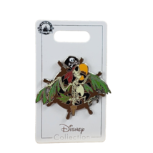 2022 Disney Parks Pirates Of The Caribbean Skeleton Parrot Pin Trading New OE - £12.72 GBP