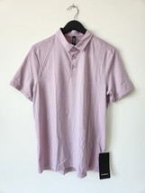 Nwt Lululemon Dyrs Dusty Rose Lavender Evolution Polo Top Shirt Men&#39;s Xl - £80.29 GBP