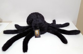 New Rare Cynthia Rowley Oversized Faux Fur Halloween Spider Pillow 9x17 - £49.82 GBP