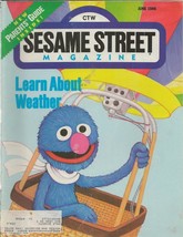 ORIGINAL Vintage Sesame Street Magazine June 1986 Grover Cover - $19.79