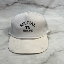 Vintage Foam Mesh Snapback Hat Special T&#39;s Long Beach NC Shop Rope - £15.78 GBP