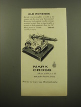 1959 Mark Cross Paperweight Advertisement - Old Ironsides - £14.27 GBP