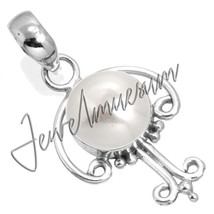 Handcrafted Jewelry Freshwater Pearl Pendant 925 Sterling Silver - £23.30 GBP