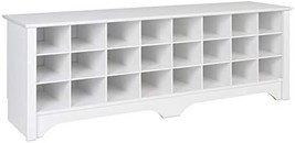 Prepac White 24 Pair Shoe Storage Cubby Bench - $171.94