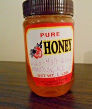 Honey, Raw Honey, Local Honey,. Wildflower Kansas 1 pint / 1 pound 5 oz. - $18.81