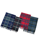 Brooks Brothers Mens Plaid Mix 100% wool 70&quot; Rectangle Scarf Scarves Fra... - $81.54 CAD