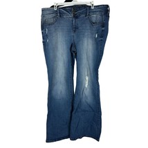 Torrid Premium Slim Boot Jeans Size 20S Womens Distressed Denim - £18.21 GBP