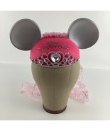 Disney Parks Princess Mickey Minnie Mouse Ears Hat Tiara Crown Veil Souv... - $40.53 CAD