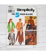 Vtg Simplicity Sewing Pattern 9917 Jacket With Shawl Or Notched Collar L... - £11.79 GBP