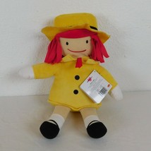 Kohls Cares Madeline Plush Stuffed Toy Doll 14&quot; Yellow Hat Dress Red Hair Tags - £4.75 GBP