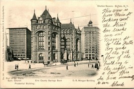 Vtg Postcard 1905 Buffalo NY Shelton Square Main Street Looking West UDB - £7.90 GBP
