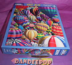White Mountain Hot Air Balloons 1000 Piece Jigsaw Puzzle Royce B. McClur... - $24.74