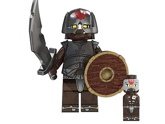 BBStore Buy Minifigures Limited Uruk-Hai Orc Round Shield LOTR Lord Rings - £5.33 GBP