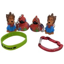 Jump Rope For Heart Rubber Ducks Animal Keychains Quacky Splatter Super Dog - $21.78