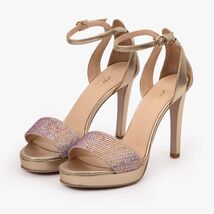 The Mars Platform Heel Gold Leather Women's Sandal image 2