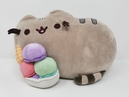 Pusheen The Facebook Cat Plush Ice Cream Sundae Cone Exclusive GUND 10&quot; - £11.30 GBP