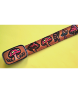 MUSHROOMS, MUSHROOMS &amp; MUSHROOMS Genuine Leather Belt with Matching Leat... - $827.41 MXN
