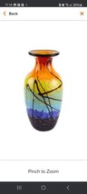 Allura Murano Style Art Glass Urn Shape 10.5" Decorative - $99.00