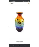 Allura Murano Style Art Glass Urn Shape 10.5&quot; Decorative - $135.38 CAD