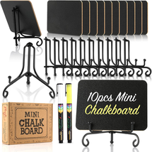 Mini Chalkboard Signs for Food, 10 Pack Food Name Tags or Cards for Chafing Dish - £25.59 GBP