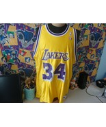 Vintage 90&#39;s Los Angeles Lakers Shaquille O&#39;Neal NBA Champion Jersey 52 - £59.70 GBP